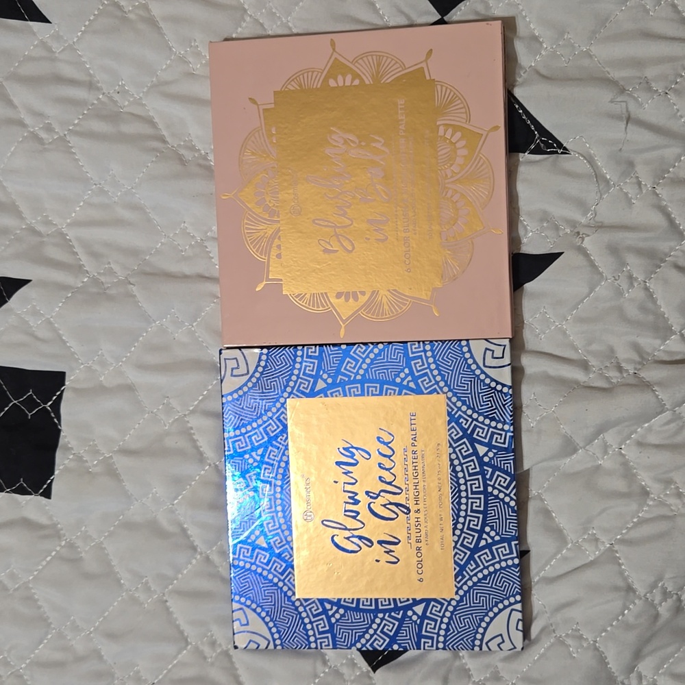 Bh cosmetic blush & highlighter palettes